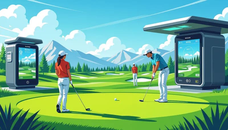 地域格差とゴルフ場の二極化 - illustration for golf industry future predictions