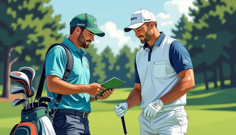 レベル別キャディ活用法 - illustration for caddie round effective use