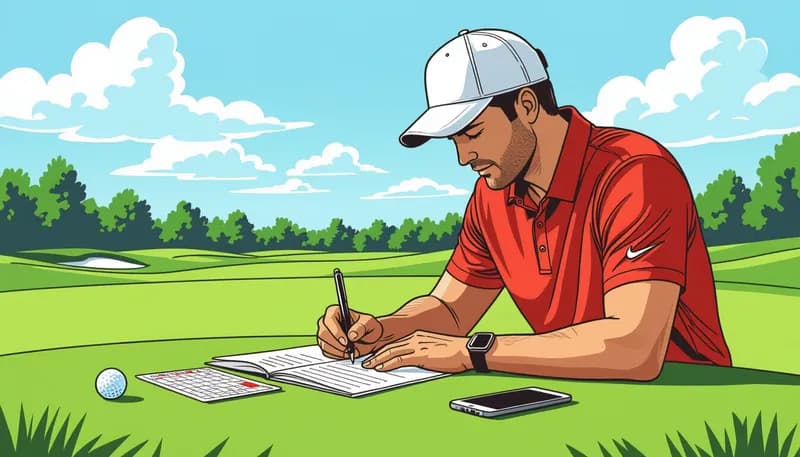 デジタルツールを活用した記録管理 - illustration for practice journal improvement tracking