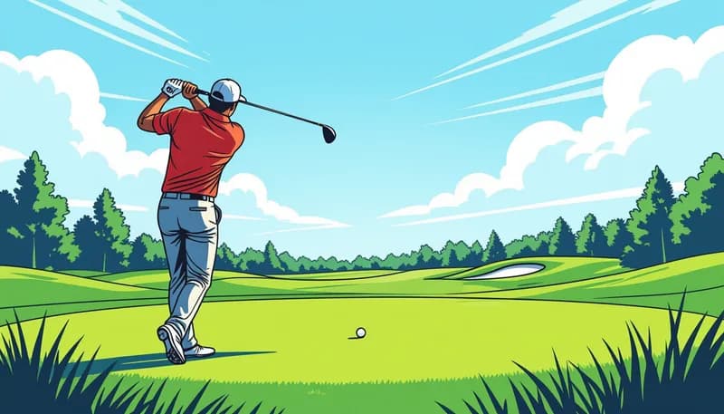 ティーショット戦略の基本的な考え方 - illustration for tee shot strategy targeting