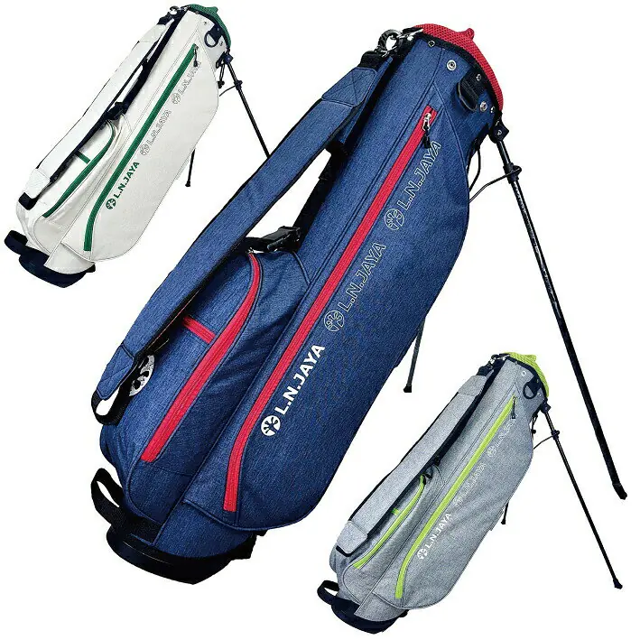 キャディバッグ スタンド式 6.5型 1.7kg 軽量モデル 合成繊維 ポリエステル素材 4分割口枠 47インチクラブ対
