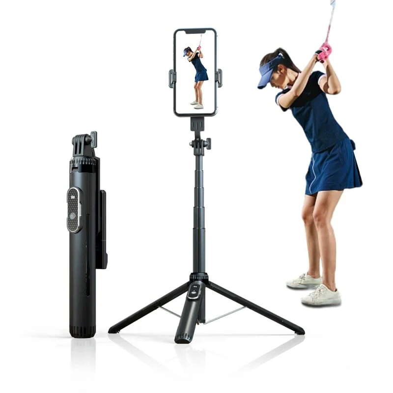 即納 自撮り ゴルフ練習器具 ゴルフスイング 撮影器具 スマホスタンド スマホホルダー 動画 ゴルフれんしゅう器具 撮影