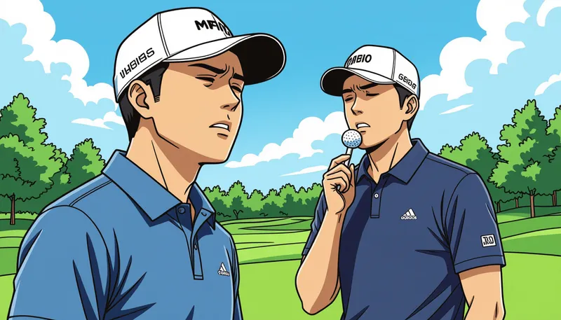 ゴルフで怒りが生まれる心理的メカニズム - illustration for anger management golf course