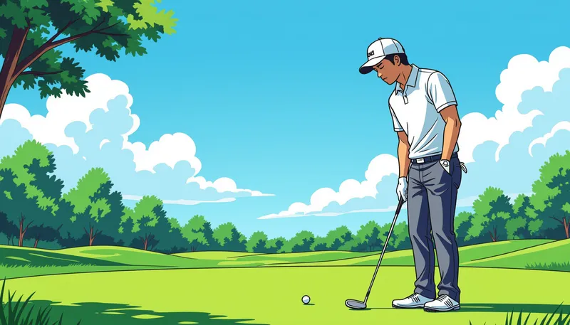 メンタルトレーニングとしての怒りのコントロール - illustration for anger management golf course