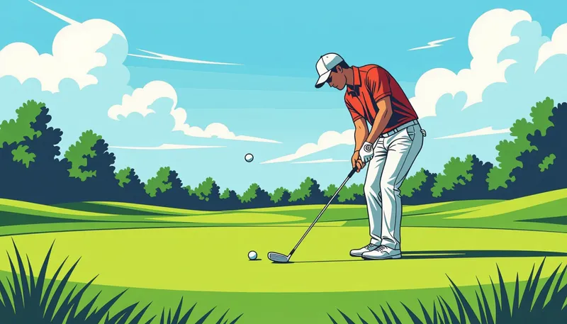 アプローチショットの重要性とスコアへの影響 - illustration for approach practice short game skill