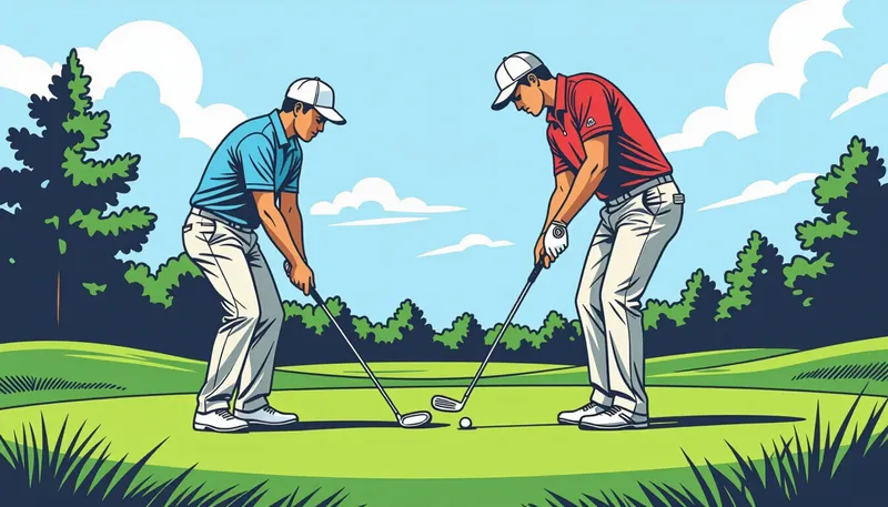 状況別アプローチテクニック - illustration for approach practice short game skill