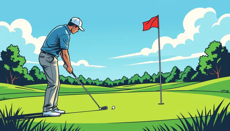 セカンドショット狙い位置決めの基本原則 - illustration for approach shot targeting strategy