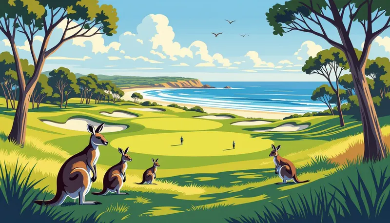 クイーンズランド州：初心者にも優しいリゾートゴルフ - illustration for australia golf trip guide