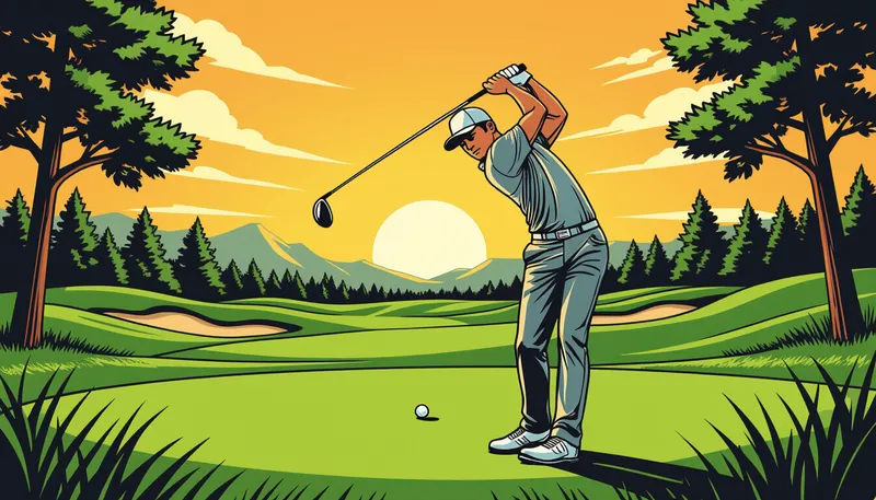 集中力を維持するメンタル戦略 - illustration for back nine scoring finishing strong