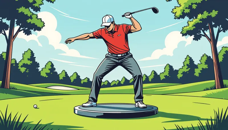 バランストレーニングプログラムの組み立て方 - illustration for balance training golf performance