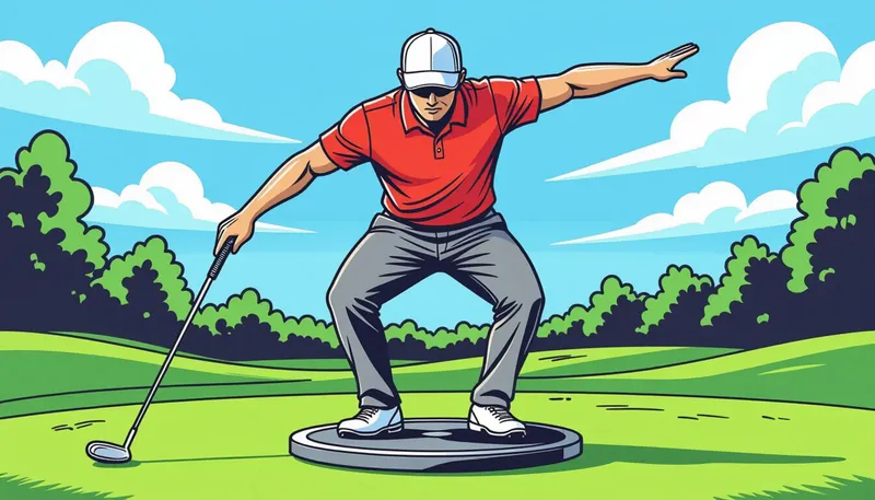 バランストレーニングの科学的エビデンス - illustration for balance training golf performance