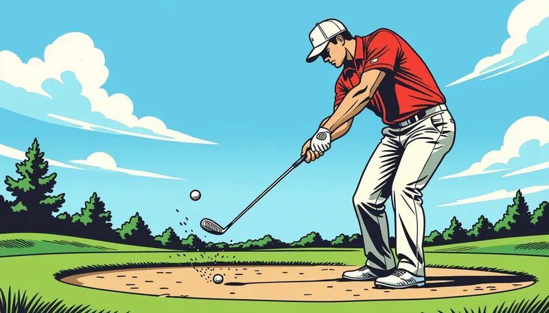 クラブ選択の重要性:何を使うべきか - illustration for bare ground shot technique