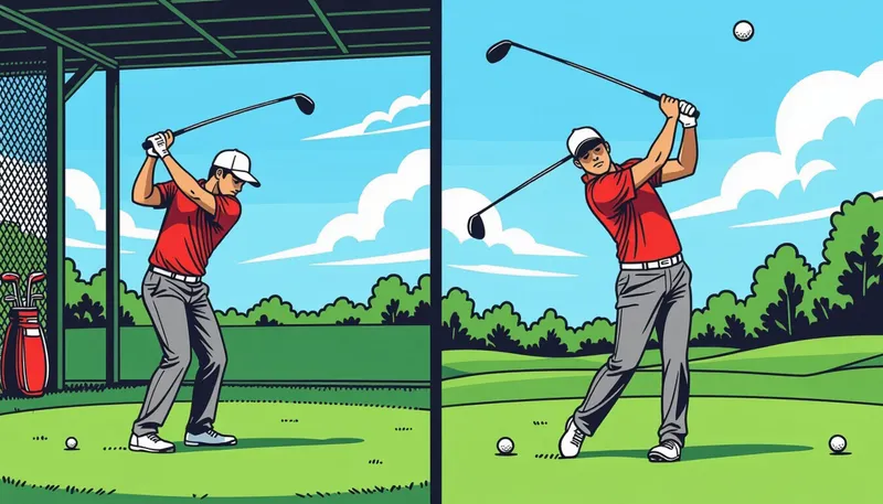 コース上での判断ミス - illustration for beginner golf mistakes solutions