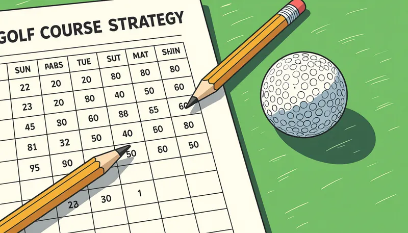 100切りの基本的な考え方とスコア配分 - illustration for break 100 strategy tips