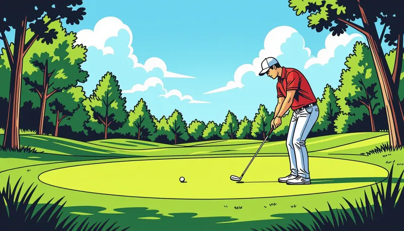 コースマネジメントとメンタル面 - illustration for break 90 skills practice