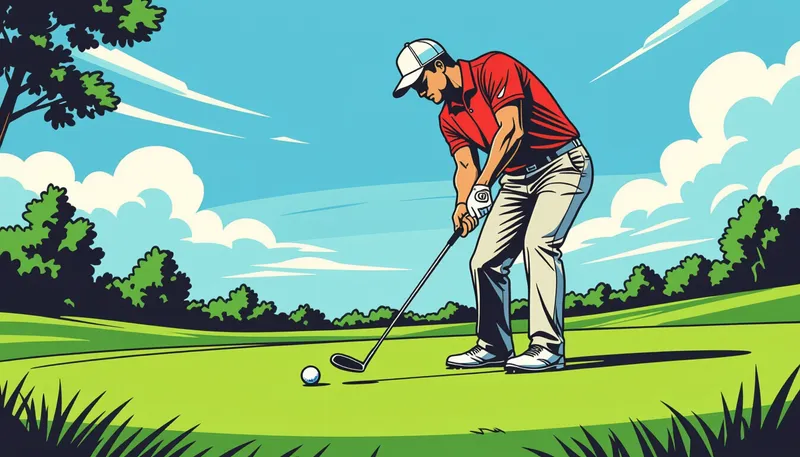 バンプ＆ランと他のアプローチショットの使い分け - illustration for bump and run technique usage