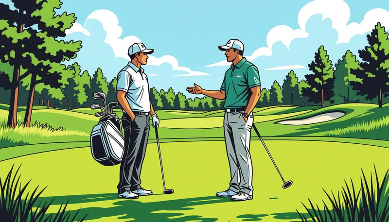 状況別コミュニケーションガイド - illustration for caddie communication effective teamwork