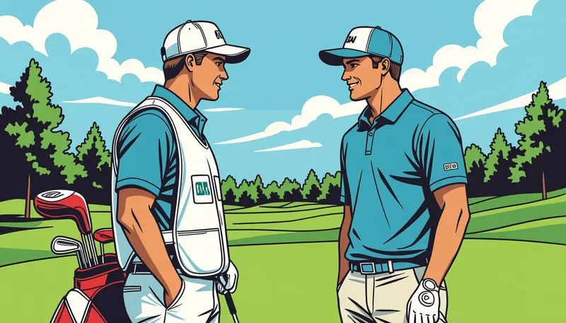 キャディとのコミュニケーションを向上させる練習法 - illustration for caddie communication effective teamwork