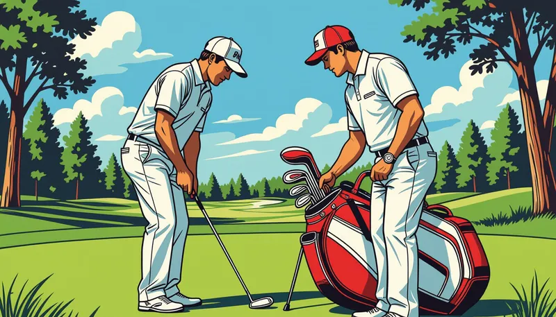 キャディ付きラウンドの基本知識 - illustration for caddie round effective use