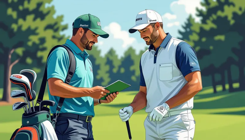 レベル別キャディ活用法 - illustration for caddie round effective use