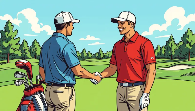 キャディの役割と重要性 - illustration for caddie staff etiquette manners