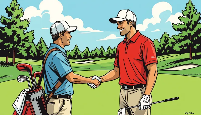 プレー中の適切な接し方 - illustration for caddie staff etiquette manners