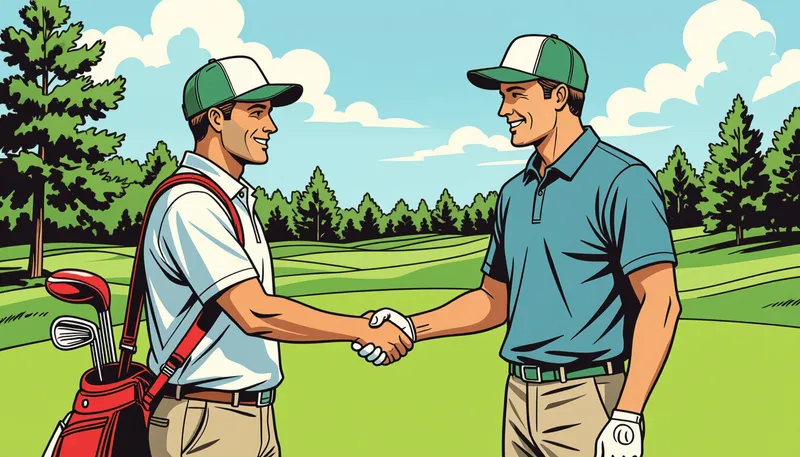 キャディとの良好な関係がもたらすメリット - illustration for caddie staff etiquette manners