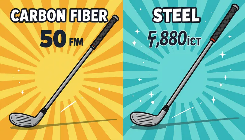 ヘッドスピード別の選び方 - illustration for carbon steel shaft comparison