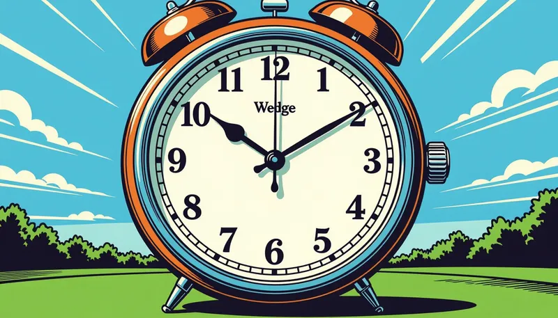 テンポとリズムの重要性 - illustration for clock system wedge distance control