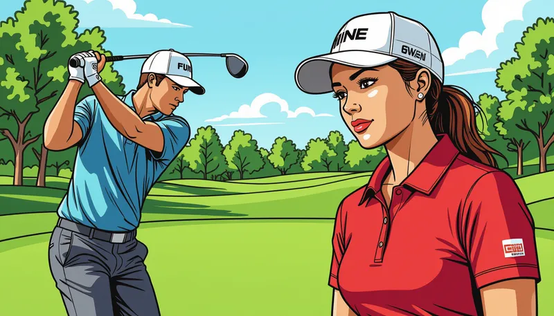 メンタル練習：イメージトレーニングで自信を強化 - illustration for confidence building practice golf