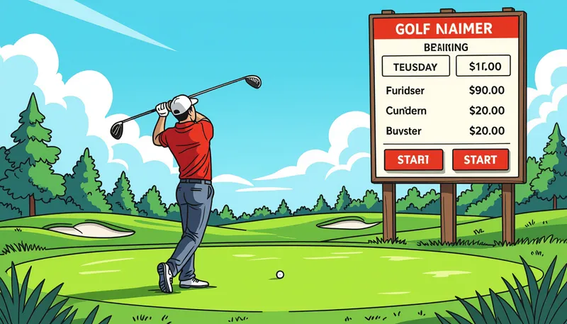 ゴルフ場予約の基本と主要な予約方法 - illustration for course booking fees pricing