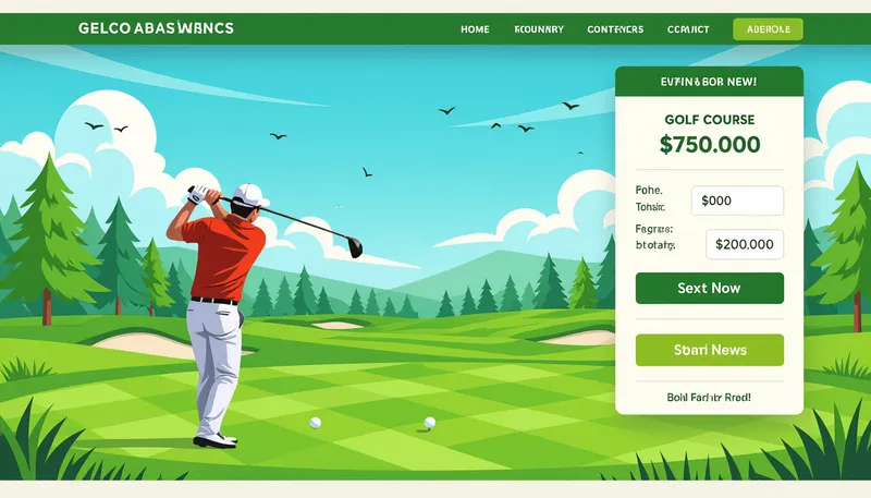 ゴルフ場料金の相場と料金体系 - illustration for course booking fees pricing