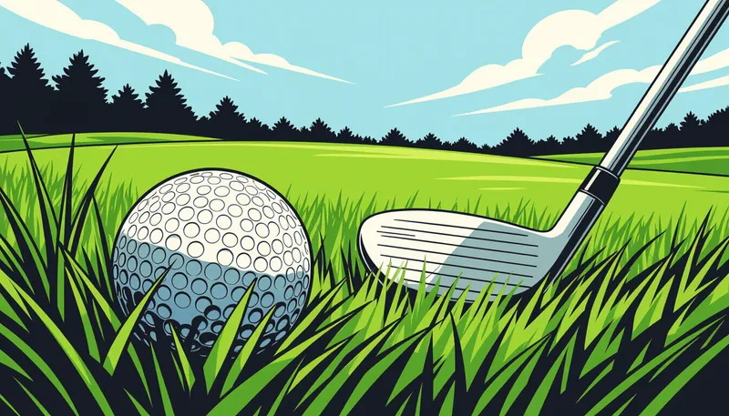 注意すべきミスとその対策 - illustration for deep rough escape shot