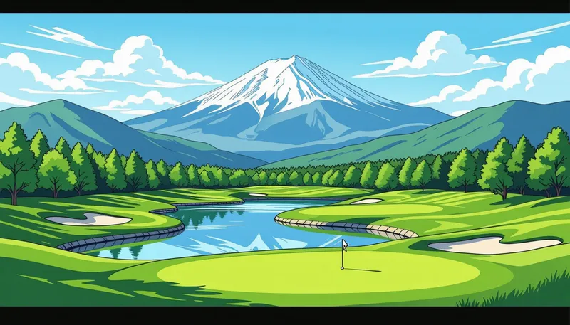おすすめゴルフパッケージとお得な予約方法 - illustration for domestic golf trip planning japan
