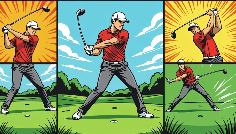 「何もしない」という意識の重要性 - illustration for downswing key points technique