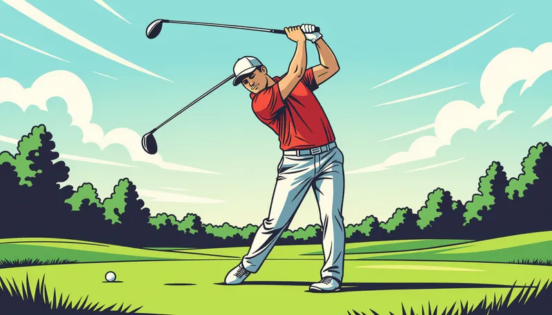 ダウンブローとは何か？その原理を理解する - illustration for downward strike iron technique drills