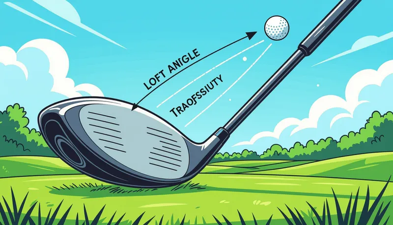 ロフト角とは何か？基礎知識を理解する - illustration for driver loft angle distance relationship