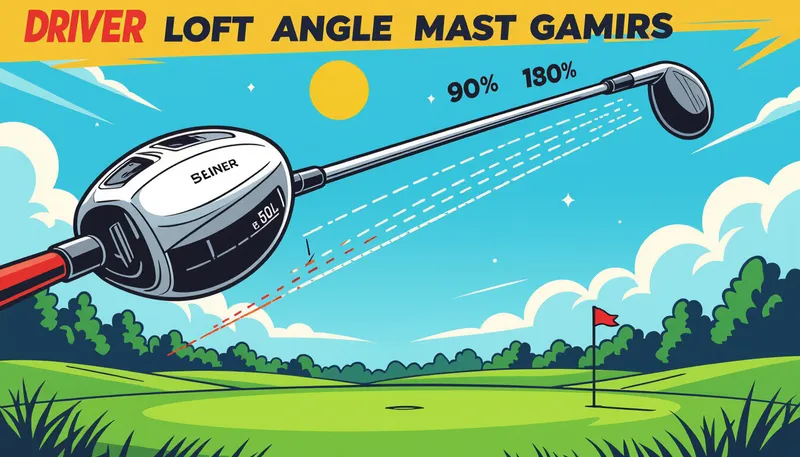 ヘッドスピード別のロフト角選び方ガイド - illustration for driver loft angle distance relationship