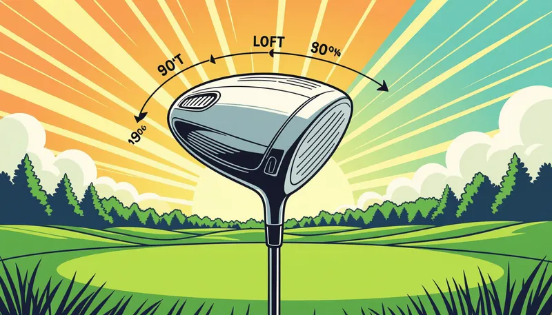 ロフト角とスピン量の関係性を深く理解する - illustration for driver loft angle distance relationship