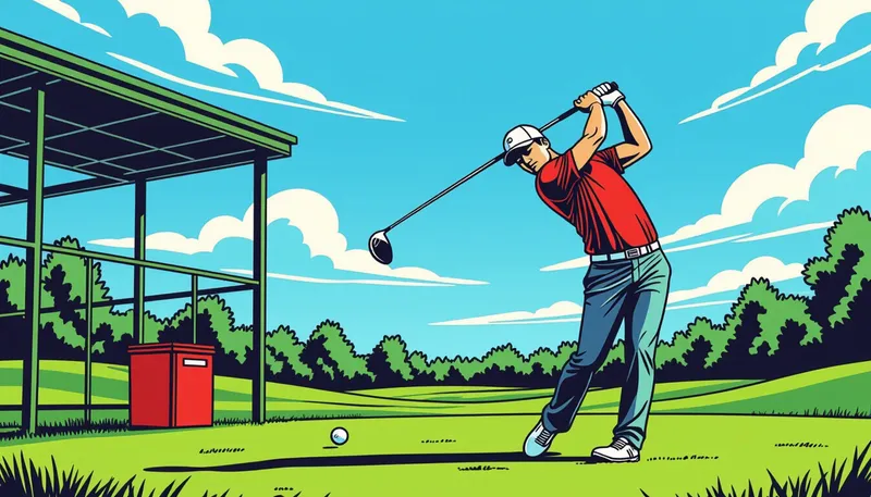 方向性を安定させるドリル - illustration for driver practice range drills