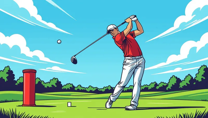 練習の頻度と記録の重要性 - illustration for driver practice range drills