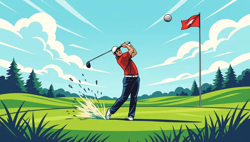 風がドライバーショットに与える影響 - illustration for driver shot wind conditions