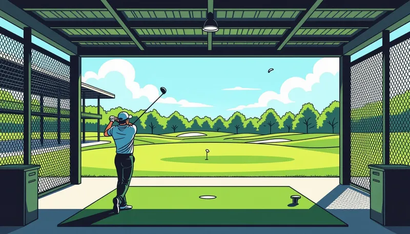 効果的な練習場の使い方 - illustration for driving range selection tips