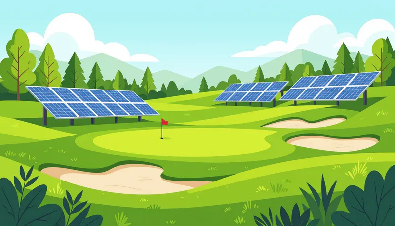 生物多様性の保護と活用 - illustration for eco golf environmental consideration