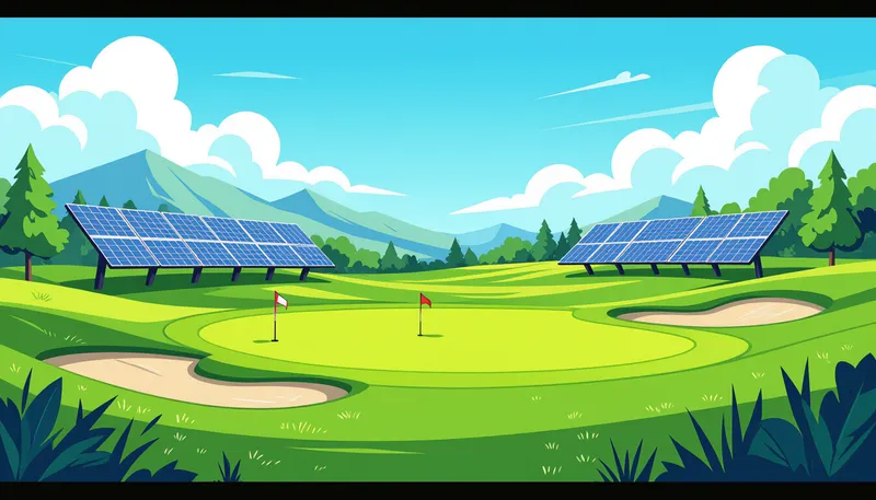 エコゴルフ認証制度 - illustration for eco golf environmental consideration