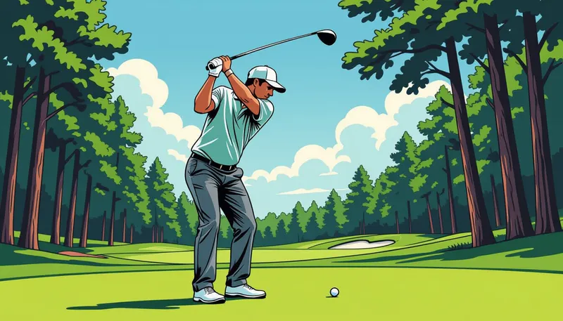 ゴルフに必要な持久力とは？その科学的背景 - illustration for endurance golf 18 holes stamina