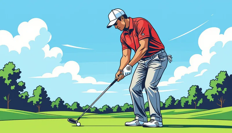 全身持久力を高める有酸素トレーニング - illustration for endurance golf 18 holes stamina