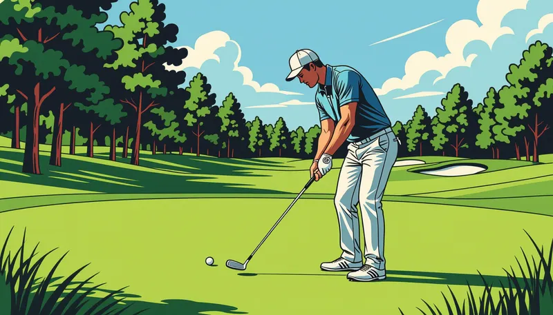 筋持久力を鍛える反復トレーニング - illustration for endurance golf 18 holes stamina