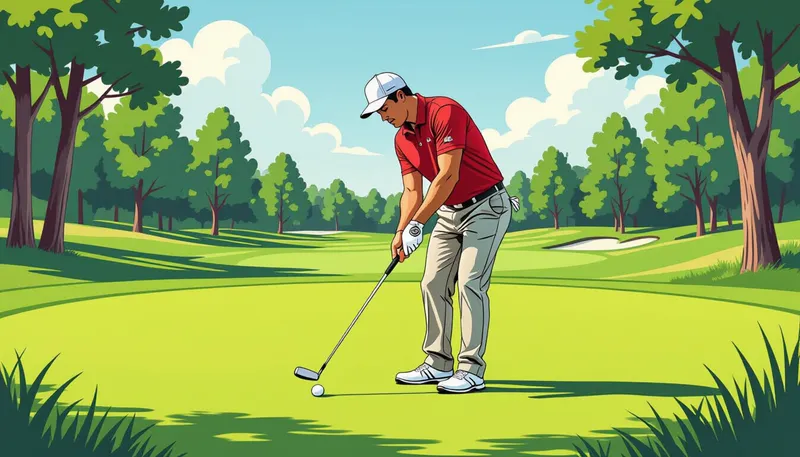 ラウンド前後のウォーミングアップとクールダウン - illustration for endurance golf 18 holes stamina