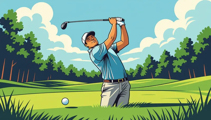 なぜ頭の位置がスイングに影響するのか - illustration for eye position head golf swing